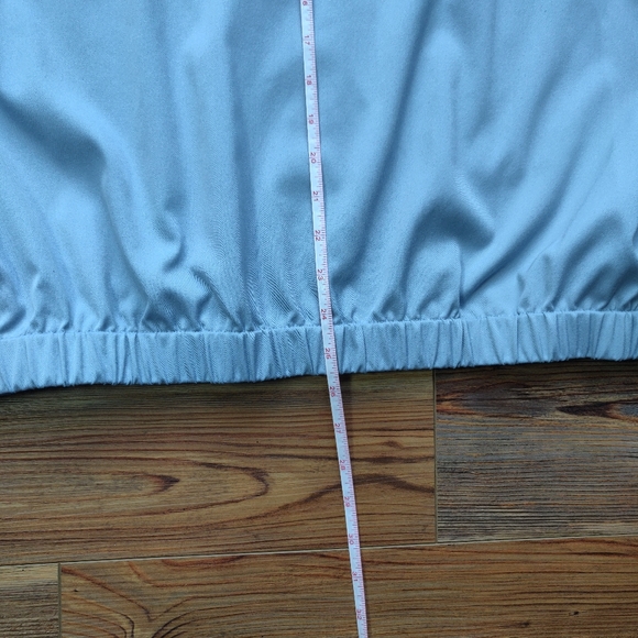 Alfred Dunner Jacket Size 14 Embroidery Button Up Padded Sky Blue - Picture 7 of 9